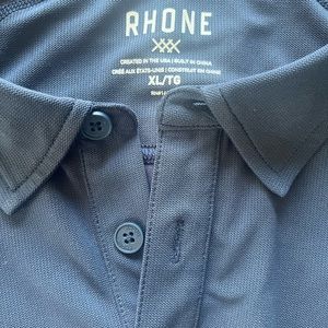 Rhône Delta Pique Polo, XL, Navy